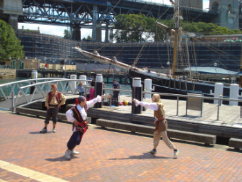 Pirate welcome at Southern Swan