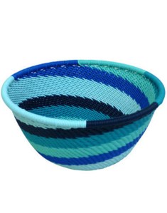 Telephone wire bowl made by weavers in KwaZulu-Natal