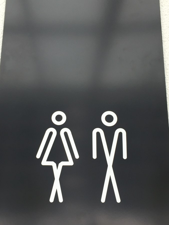 Toilet sign